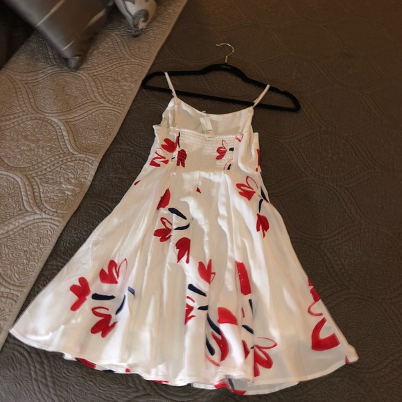 Red, white, and blue floral sundress. - Picture 2 of 3